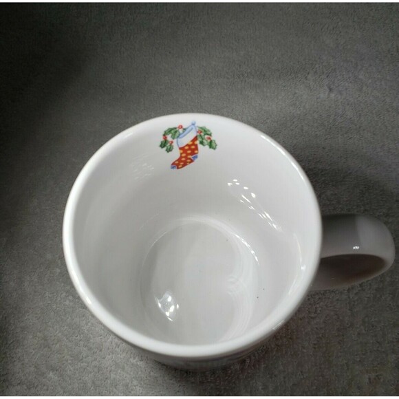 Santa Fireplace Stockings Coffee Mug Cup Breckenridge Holidays Christmas Red - Picture 4 of 6